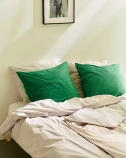 HAY Duo Pillowcase, Matcha -Textile Promotional Store Duo Pillow Case matcha Duo Duvet Cover ivory
