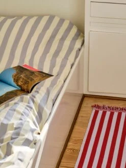 HAY Été Duvet Cover, Light Blue -Textile Promotional Store Ete Bedlinen Set light blue Stripes and Stripes raspberry ripple