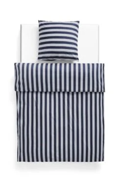 Textile Promotional Store -Textile Promotional Store Ete Duvet Cover Ete Pillow Case midnight blue and light grey