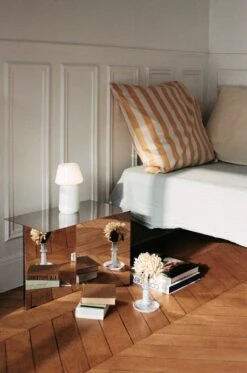 HAY Été Pillowcase, Warm Yellow -Textile Promotional Store Ete Pillow Case warm yellow Crinkle Bedspread cool grey Apollo Portable Lamp white Flare Milk Stripe Candleholder blue 1