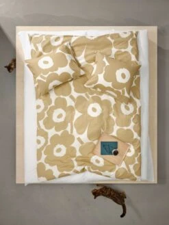 Marimekko Unikko Pillowcase 50 X 60 Cm, Cotton - Beige -Textile Promotional Store FINAL marimekko cat 1 2