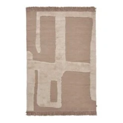 Ferm LIVING Alley Wool Rug, 140 X 200 Cm, Natural