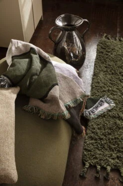 Ferm LIVING Vista Blanket, Off White - Lilac -Textile Promotional Store FL114264373 3 EE