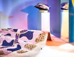 Finarte Pome Rug, Beige -Textile Promotional Store Finarte Blending Pome white Paletti orange mood