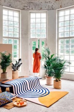 Finarte Atrium Rug, Pink-gold -Textile Promotional Store Finarte AW19 collection Atrium 1 photo Suvi Kes l inen