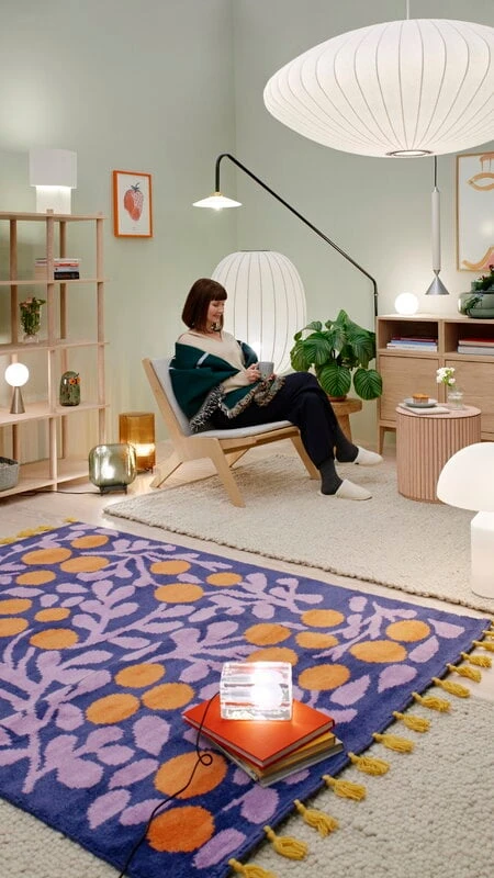 Finarte Terttu Rug, Blue 7 Finarte Terttu Rug, Blue - Image 5