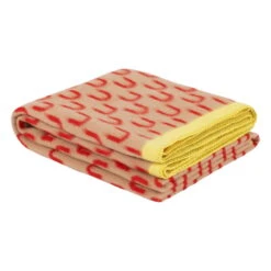 Hem Arch Throw, 130 X 180 Cm, Red - Beige - Yellow