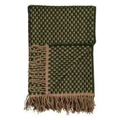 Røros Tweed Isak Throw, 150 X 210 Cm, Green Meadow