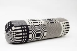 Johanna Gullichsen Tilkku Tube Cushion, Black -Textile Promotional Store Johanna Gullichsen Tube cushion Tilkku black 3