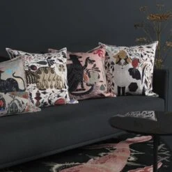 Klaus Haapaniemi & Co. Les Chats Ryder Cushion Cover, Linen 7 Klaus Haapaniemi & Co. Les Chats Ryder Cushion Cover, Linen -Textile Promotional Store KH11 iso HV 1