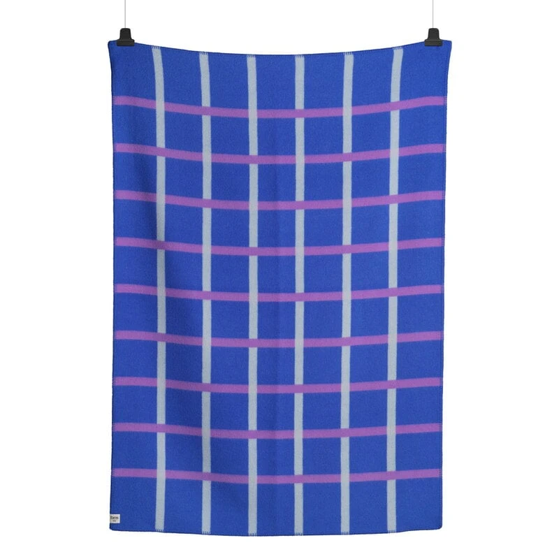 Røros Tweed Knut Throw, 135 X 200 Cm, Cobalt Blue 4 Røros Tweed Knut Throw, 135 X 200 Cm, Cobalt Blue - Image 2
