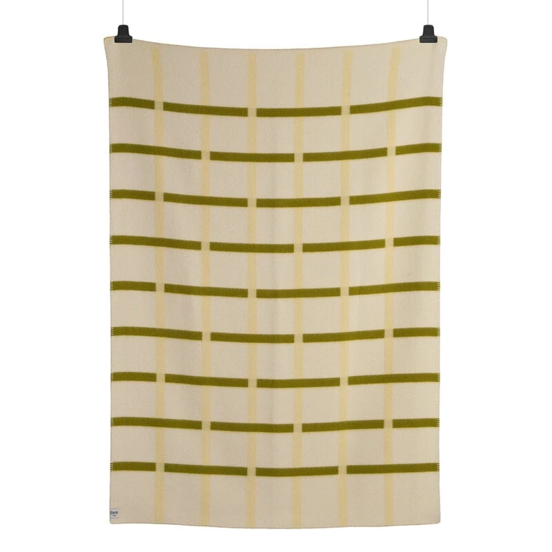 Røros Tweed Knut Throw, 135 X 200 Cm, Lime 4 Røros Tweed Knut Throw, 135 X 200 Cm, Lime - Image 2