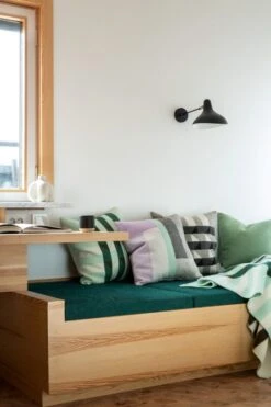 Røros Tweed Kvam Cushion, 50 X 50 Cm, Green -Textile Promotional Store KVAM 105211 105213 og 5213