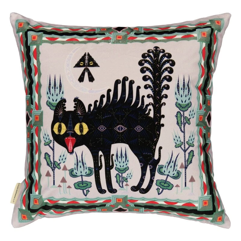 Klaus Haapaniemi & Co. Scary Cat Cushion Cover, 50 X 50 Cm, Velvet 3 Klaus Haapaniemi & Co. Scary Cat Cushion Cover, 50 X 50 Cm, Velvet