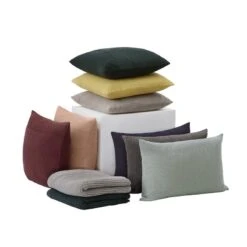 Muuto Layer Cushion 50 X 50 Cm, Yellow -Textile Promotional Store Layer cushion rythm throw group Muuto 5000x5000 hi res 2
