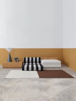 Interface Split Rug, Linen - Toffee Brown -Textile Promotional Store Lollipop vuodetuoli 04 Interface