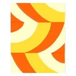 Marimekko Savanni Fabric, Yellow - Red - Light Yellow