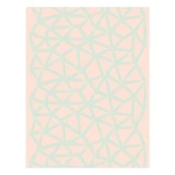 Marimekko Ukkospilvi Linen Fabric, Peach - Mint