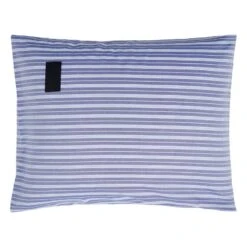 Magniberg Wall Street Oxford Pillowcase, Striped Medium Blue