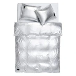 Magniberg Nude Metallic Jersey Pillowcase, Silver -Textile Promotional Store MAGNIBERG NUDE METALLIC SILVER 036