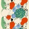 Marimekko Tarhuri Cotton-linen Fabric, Cotton - Green - Red -Textile Promotional Store MM21 Kangas5 SM 1