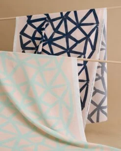 Marimekko Ukkospilvi Fabric, Peach - Dark Blue -Textile Promotional Store MM 231 Ukkospilvi 1