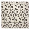 Marimekko Unikko Double Bed Cover, 260 X 260 Cm, Charcoal - Off-white -Textile Promotional Store MM 233 unikko guilted bedspread 260x260cm FR1