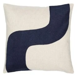 Marimekko Seireeni Cushion Cover, 50 X 50 Cm, Linen - Dark Blue