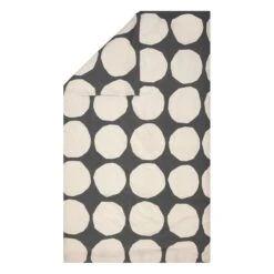 Marimekko Kivet Duvet Cover, 150 X 210 Cm, Charcoal - Off-white