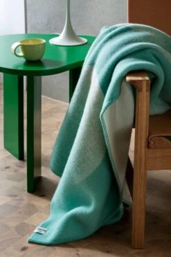 Røros Tweed Moon Throw, 135 X 200 Cm, Tranquille Green -Textile Promotional Store MOON 5904 Tranquille green