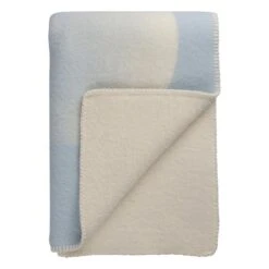 Røros Tweed Moon Throw, 135 X 200 Cm, Crescent Blue