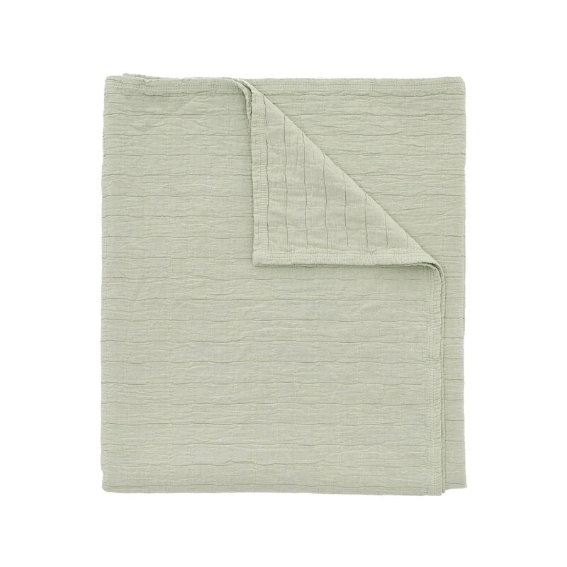 Matri Aava Bed Cover, 160 X 260 Cm, Sage 3 Matri Aava Bed Cover, 160 X 260 Cm, Sage
