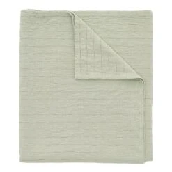 Matri Aava Double Bed Cover, 260 X 260 Cm, Sage