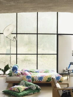 Marimekko Tiiliskivi Cushion Cover, 50 X 50 Cm, Black-white -Textile Promotional Store Marimekko Home 0025