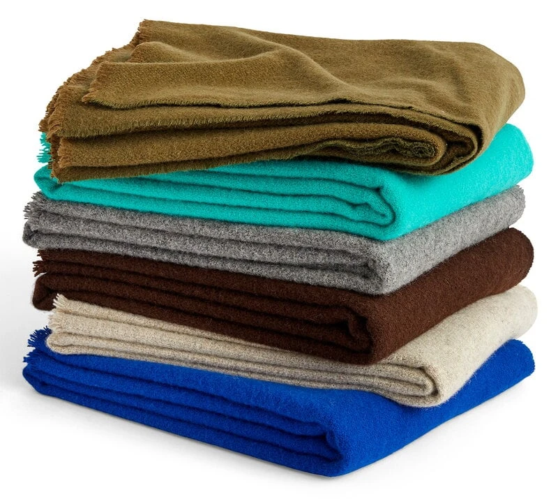 HAY Mono Blanket, 130 X 180 Cm, Olive 4 HAY Mono Blanket, 130 X 180 Cm, Olive - Image 2