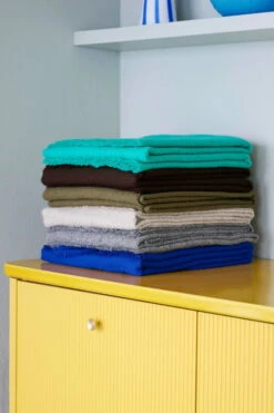 HAY Mono Blanket, 130 X 180 Cm, Creme Melange -Textile Promotional Store Mono Blanket ultra marine steel grey olive creme melange chocolate aqua green