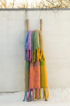 Lena Rewell BonBon Mohair Blanket 130 X 180 Cm -Textile Promotional Store P3170078