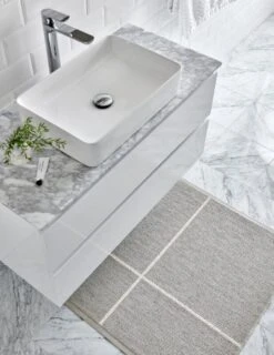 Pappelina Fred Rug, 70 X 90 Cm, Linen - Vanilla -Textile Promotional Store Pappelina fred linen vanilla 2