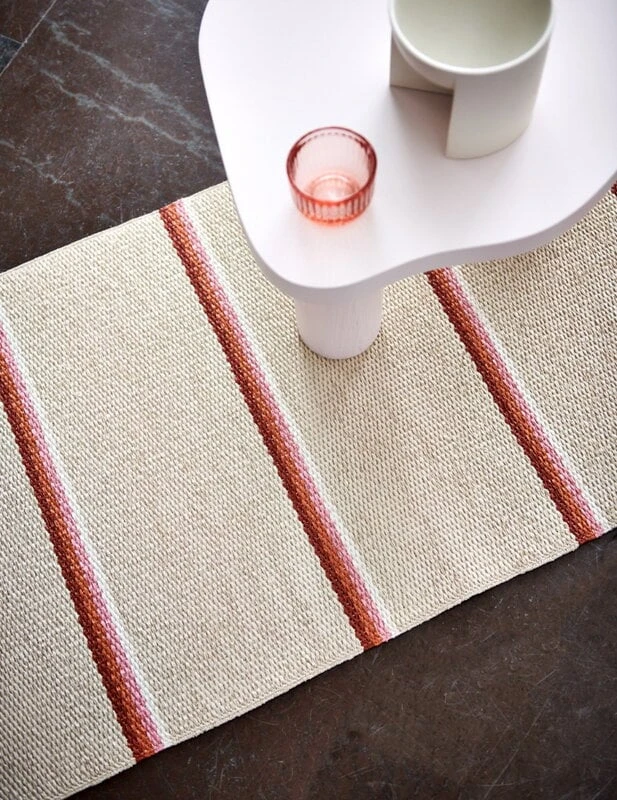 Pappelina Olle Rug 180 X 260 Cm, Brick - Cream 5 Pappelina Olle Rug 180 X 260 Cm, Brick - Cream - Image 3