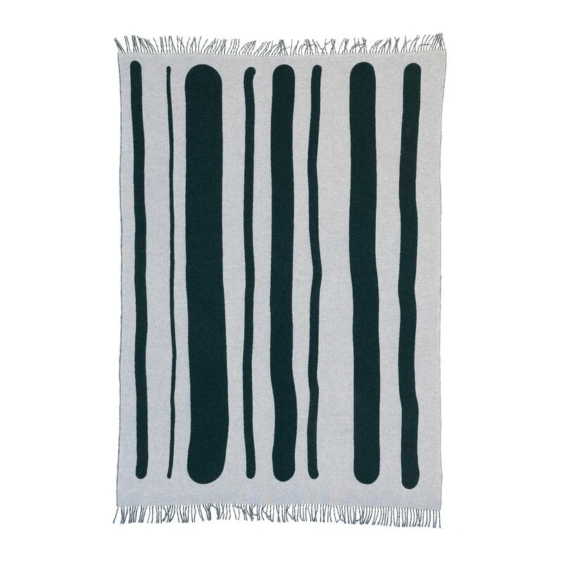 Raawii Brush Blanket, Green - Porcelain 4 Raawii Brush Blanket, Green - Porcelain - Image 2