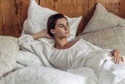 Saana Ja Olli Unien Talo Cushion Cover, 60 X 80 Cm, White - Black -Textile Promotional Store Saana ja Olli Unien talo 5 Suvi Keslinen hires 1