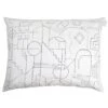 Saana Ja Olli Unien Talo Cushion Cover, 60 X 80 Cm, White - Black -Textile Promotional Store SaanaOlli21 Unientalo1 SM