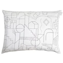Saana Ja Olli Unien Talo Cushion Cover, 60 X 80 Cm, White - Black