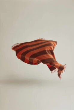 Silkeborg Uldspinderi The Sweater Polychrome Throw, Orange - Brown -Textile Promotional Store Silkeborg Uld Polychrome OB 150729