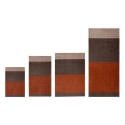 Tica Copenhagen Stripes Horizontal Floor Mat, 60 X 90 Cm, Brown - Terracotta -Textile Promotional Store Sizes Stripes H Terracotta 60x90 67x120 90x130 90x200