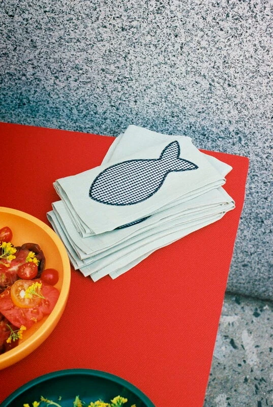 HAY Sobremesa Napkin, 4 Pcs, Green 5 HAY Sobremesa Napkin, 4 Pcs, Green - Image 3