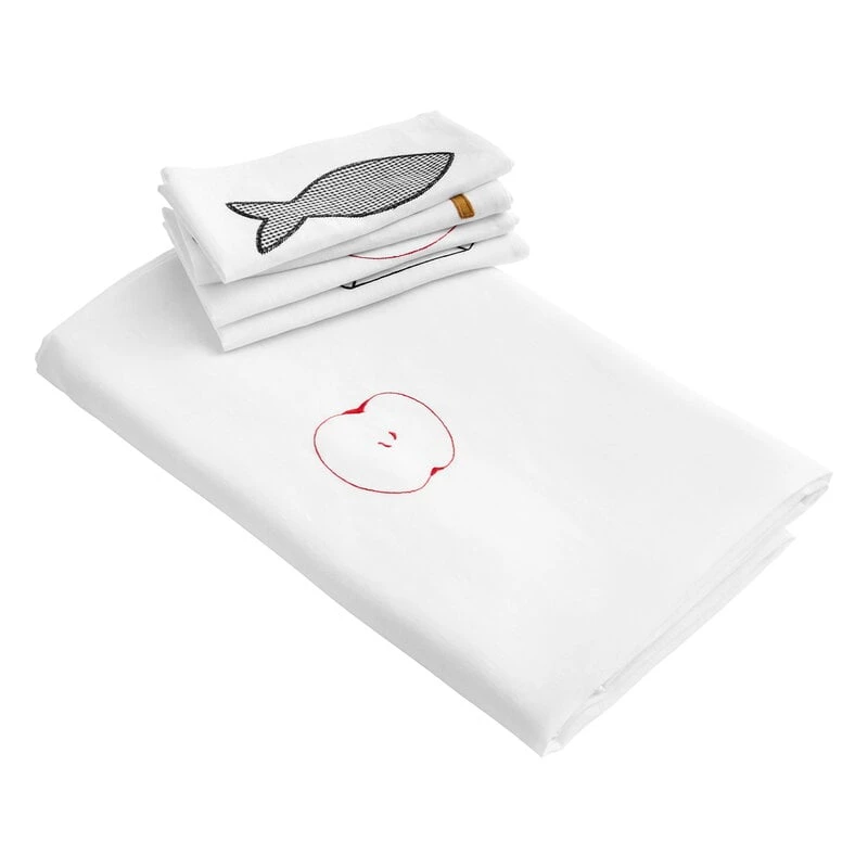 HAY Sobremesa Tablecloth, 140 X 300 Cm, White 5 HAY Sobremesa Tablecloth, 140 X 300 Cm, White - Image 3