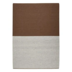 Interface Split Rug, Linen - Toffee Brown