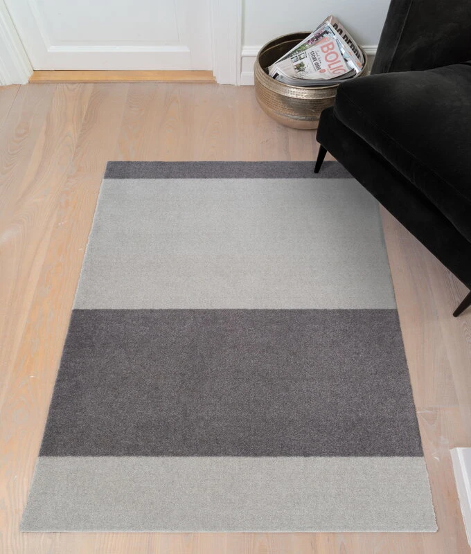 Tica Copenhagen Stripes Horizontal Floor Mat, 90 X 130 Cm, Grey 4 Tica Copenhagen Stripes Horizontal Floor Mat, 90 X 130 Cm, Grey - Image 2
