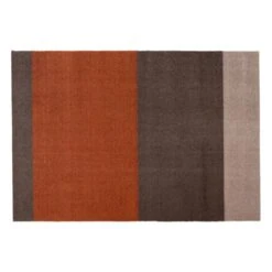 Tica Copenhagen Stripes Horizontal Floor Mat, 60 X 90 Cm, Brown - Terracotta